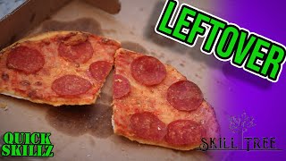 Quick Skill Reheat Leftover Pizza The Right Way  Stuck At Home [upl. by Onibla]