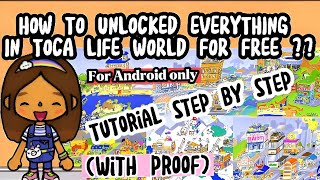 HOW TO UNLOCKED EVERYTHING IN TOCA LIFE WORLD FOR FREEToca Boca Toca Boca WorldToca Secret Code [upl. by Echo]