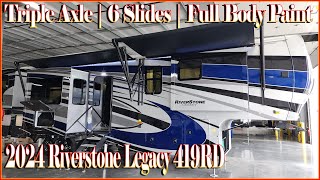 Raised Rear Den 2024 Riverstone 419RD Luxury Fifth Wheel by Forestriver RVs at Couchs RV Nation [upl. by Lleral]