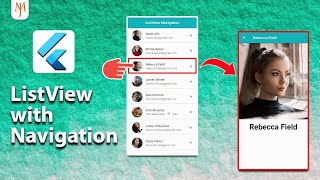 ListView with Navigator  Flutter Tutorial [upl. by Maurita]