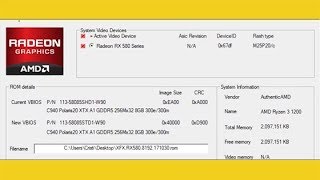 Restore Flash Gaming Bios for RX 580 read the video description [upl. by Bee]