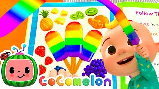 The Colors Song with Popsicles 15 Min Nonstop Loop  CoComelon  Moonbug Kids  Color Time [upl. by Jara]