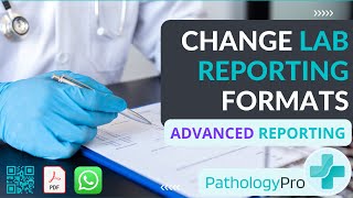 How Change Pathology Lab Report Format Style  Pathology Pro [upl. by Aldredge]