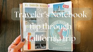 Traveler’s Notebook flip through from our California trip [upl. by Idnir]