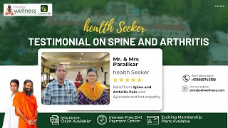 Relief from Spine and Arthritis Pain  Patanjalis Atmabodh Wellness Center [upl. by Anieral]