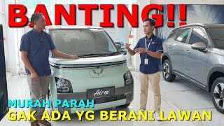 Wuling Banting Harga Mobil Listrik AIR EV Semua Kalah Murah [upl. by Adnelg]