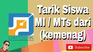 Cara Input Mutasi Siswa MIMts Kemenag ke SD di Dapodik [upl. by Gelb164]