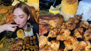 PWET NG MANOK ISOL  INASAL  LAING MUKBANG  Filipino Lunch [upl. by Vanessa]