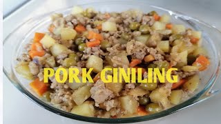 Pork Giniling Espesyal  Ground Pork Lutong Bahay  Pinoy Recipe  Jing Simon Kitchenette [upl. by Letsirc]