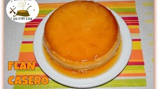 FLAN CASERO SIN HORNO Y SIN MOLDE MUY RICO Y ECONÓMICO POSTRE [upl. by Mellisent]