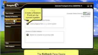 FreeAgent Pro System Rollback  Creating Manual Restore Points [upl. by Vogel]