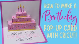 DIY Pop Up Cake Card  Easy DIY Birthday Card [upl. by Naivatco349]