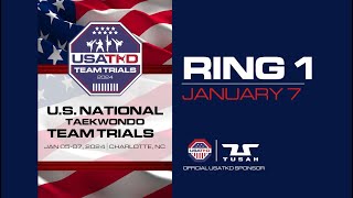 2024 USATKD National Team Trials January 7 Ring 1 [upl. by Dagney]