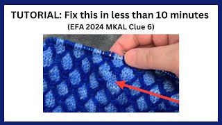 TUTORIAL Fix this missed stitch in less than 10 minutes EFA 2024 MKAL Clue 6 [upl. by Deck]