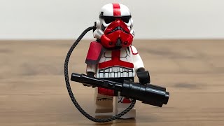 How to make a CUSTOM Lego INCINERATOR TROOPER Custom Lego Star Wars The Mandalorian figure tutorial [upl. by Idel468]