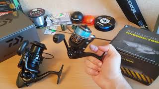 Обзорчик катушек Daiwa Black Widow 25A и Baihaichen Lizard KH6000 [upl. by Rechaba]