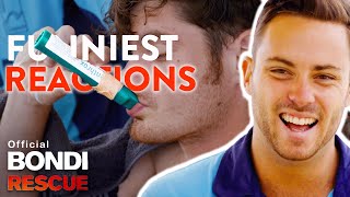 FUNNIEST Reactions to the Green Whistle Analgesic Gas on Bondi Rescue [upl. by Anna]