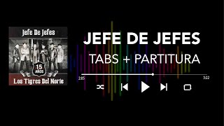 Los Tigres del Norte  Jefe de Jefes Bass CoverTabs  Partitura  Acordes [upl. by Eisnil]