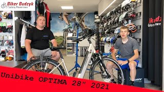 Unibike OPTIMA 28quot 2021  Prezentacja  Rowery w BikerBudzyk [upl. by Notffilc]