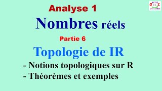 Nombres réels  Topologie de R Voisinage ouvert fermé adhérence compact densité dans R Cours [upl. by Lorri918]