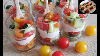 Verrine dété  APERITIF DINATOIRE  LA BOITE A RECETTES [upl. by Naillik]