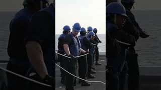 USS Abraham Lincoln Refueling at Sea shorts [upl. by Hollis]