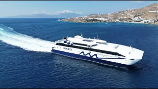 Athens Mykonos Ferry Vessels  Ferriesingreececom [upl. by Elrae]