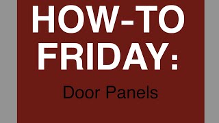 How to Upholster a Door Panel [upl. by December]