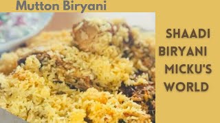 Bangalore Style Shaadi Ki Biriyani  Muslim Wedding Style Mutton Biriyani  Rahams Mutton Biriyani [upl. by Sucy639]