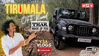 THAR 2023 4X4 OFFROAD IN TIRUMALA ❤️ [upl. by Ayana]