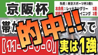 【京阪杯2024】実は1強「11000」勝率100％の鉄板データ発見！今年は重賞「4446週的中」の競馬推進室オススメの軸1頭はコレ！ [upl. by Adieren]