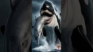 Killer Orca Whale vs Megalodon vs 💥Dolphin Shark Blur whale Turtle Seal Octopus💥animals [upl. by Jacki198]