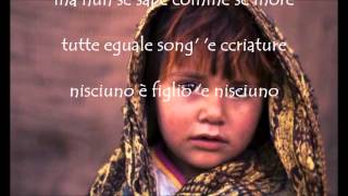 quotTutte eguale song e ccriaturequot di Enzo Avitabile con testo [upl. by Humberto667]