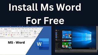 How to Download and Install Microsoft Word on PC Get Latest version [upl. by Hcaz]