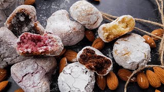 Cookies Amaretti  no butter oil wheat flour and rolling  the tastiest Italian cookies shorts [upl. by Nitsyrc]