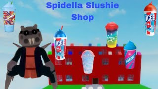 Roblox Piggy Spidella Slushie Shop Piggy Build Mode [upl. by Knitter589]