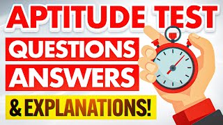 APTITUDE TEST Questions Answers amp Explanations How to PASS an APTITUDE TEST with 100 [upl. by Edgerton]