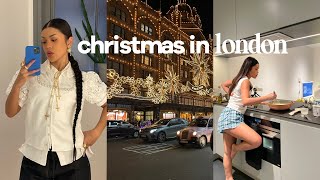 First Christmas Living in London  Solo Date in the City Christmas Eve Dinner  Family Came [upl. by Sall236]