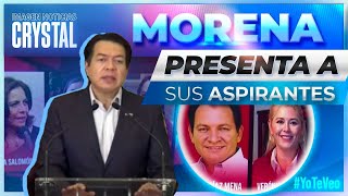 Morena presenta a sus aspirantes a nueve gubernaturas  Noticias con Crystal Mendivil [upl. by Caddric693]