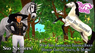 NEW Sso Spoilers NEW AMERICAN SADDLEBRED HORSE GAITS AND COATS In Star Stable😱 sso starstable [upl. by Ushijima]