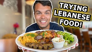 Trying LEBANESE FOOD for the First Time [upl. by Modesta]