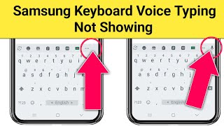 Samsung Keyboard Voice Typing Not Showing  Fix Keyboard Voice Typing Not Showing On Samsung [upl. by Alaikim]