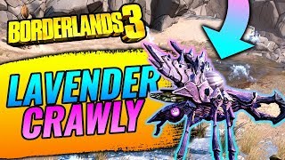 Borderlands 3 LAVENDER CRAWLY LEGENDARY MONSTER Legendary Hunt GuideWalkthrough Crew Challenges [upl. by Aryek390]