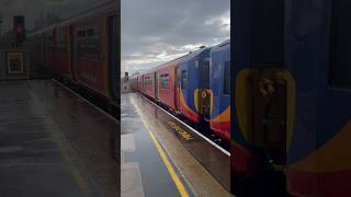 South Western Railway Class 455 departing Clapham Junction  Shorts [upl. by Goldy]