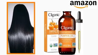 HOW TO USE PUMPKIN SEED OIL FOR SILKY HAIR GROWTH  AMAZON FINDS 🎃 [upl. by Bobina]