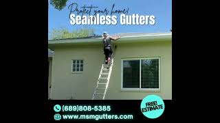 SEAMLESS GUTTERS INSTALLATION [upl. by Nowd]