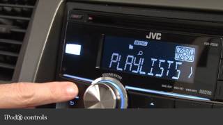 JVC KWR500 Car CD Receiver Display and Controls Demo  Crutchfield Video [upl. by Adlihtam]