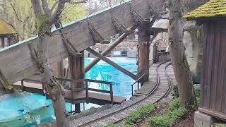 Europapark Baustelle Alpenexpress amp Wildwasserbahn 1732024 PreOpening Sunday [upl. by Narcis]