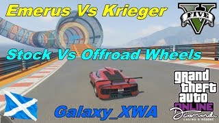 Emerus Vs Krieger  Offroad Vs Stock Wheels  GTA V Online [upl. by Amek]