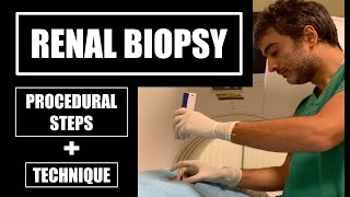 Renal biopsy procedure under CT guidance procedural steps and technique [upl. by Essyle]